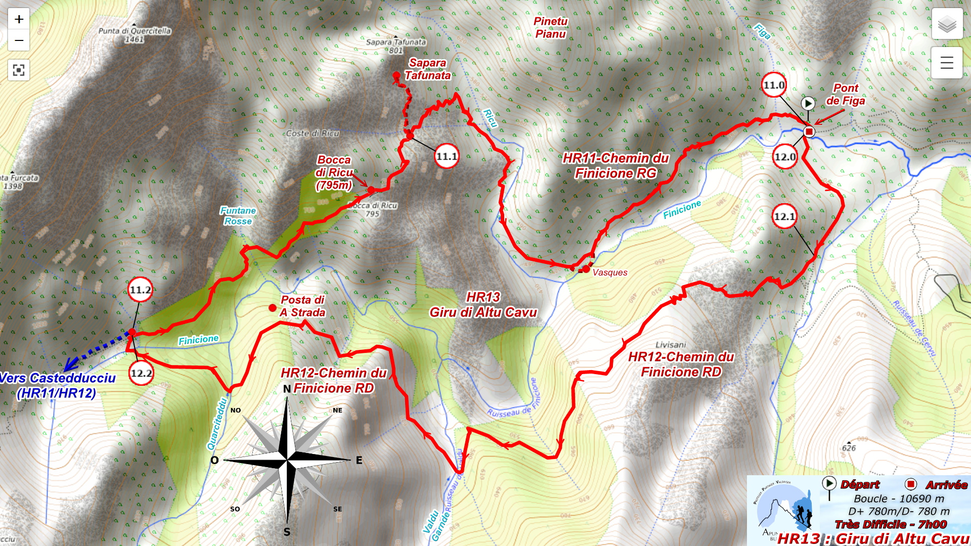 Plan HR13 : Giru di Altu Cavu