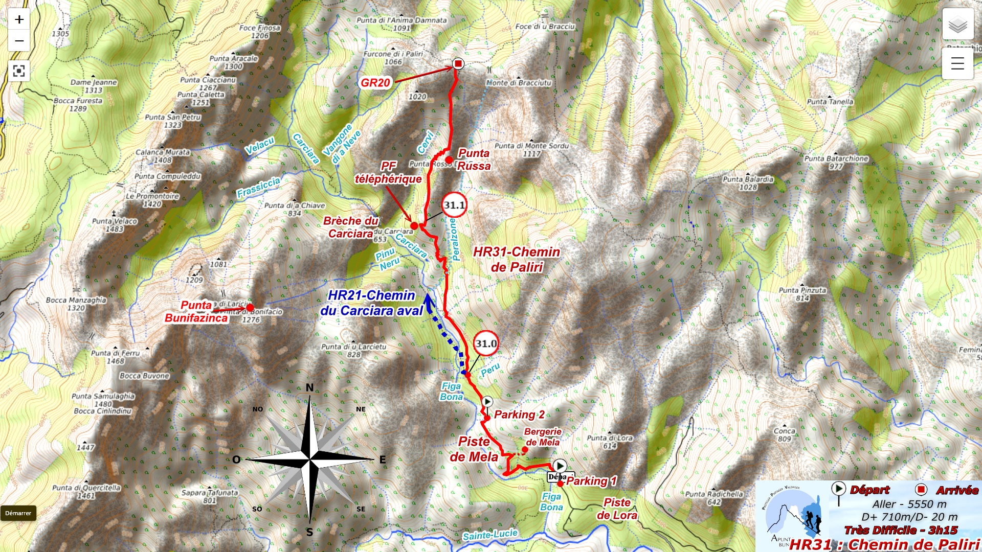 Plan HR31 : Chemin de Paliri