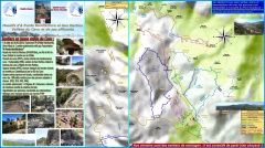 Carte horizontale des parcours de la vallée du Cavu