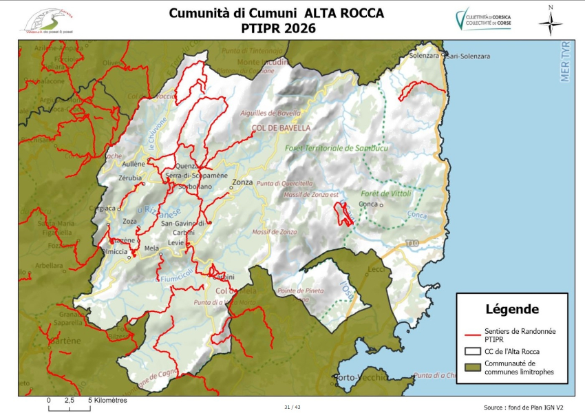 Carte synthétique PTIPR Alta Rocca